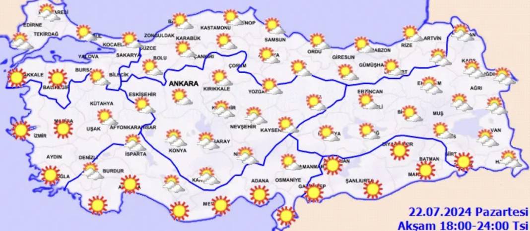 Bunaltıcı sıcaklar devam ediyor! Meteoroloji yeni raporu paylaştı! 3